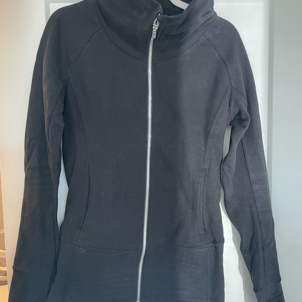 lululemon athletica Black Full-Zip Funnel Neck Sweater - Picture 3 of 5